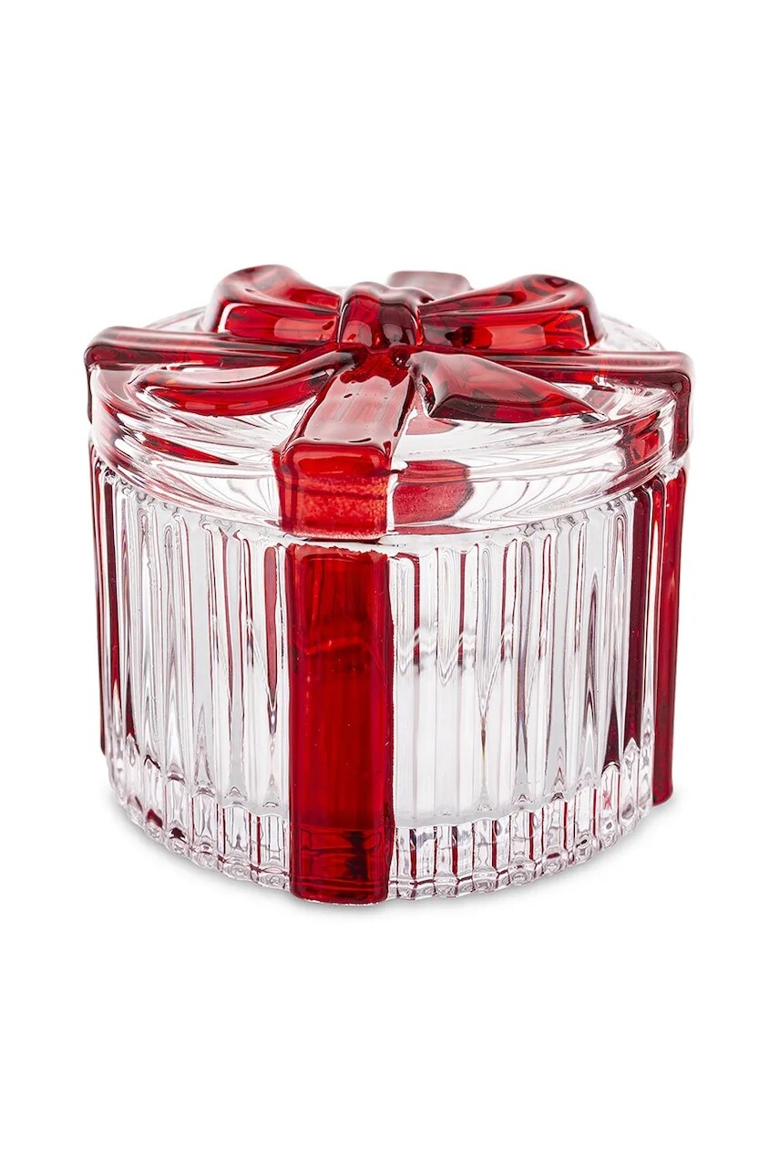 Nádoba s vekom 6 x 8 x 8 cm priehľadná farba