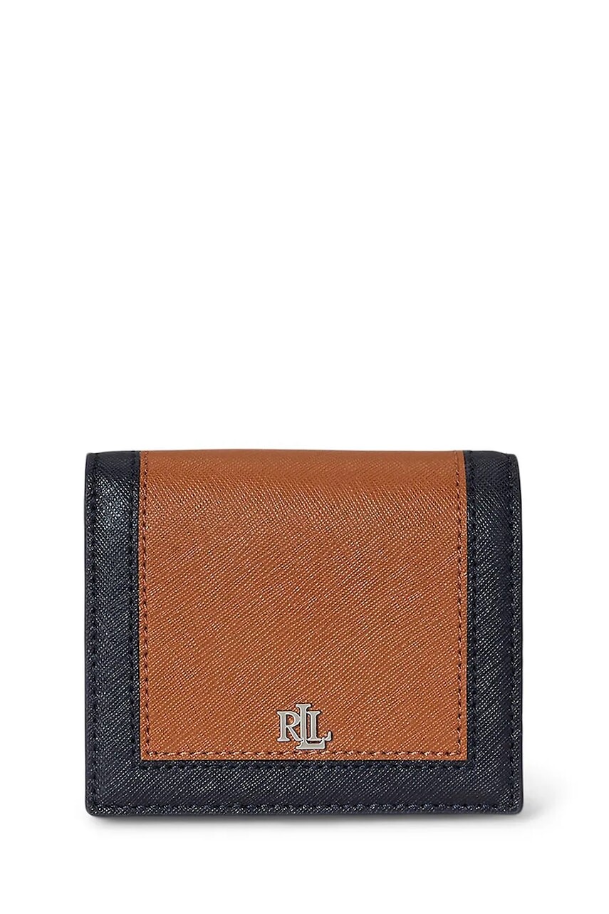 Kožená peňaženka Lauren Ralph Lauren hnedá farba, 432962113