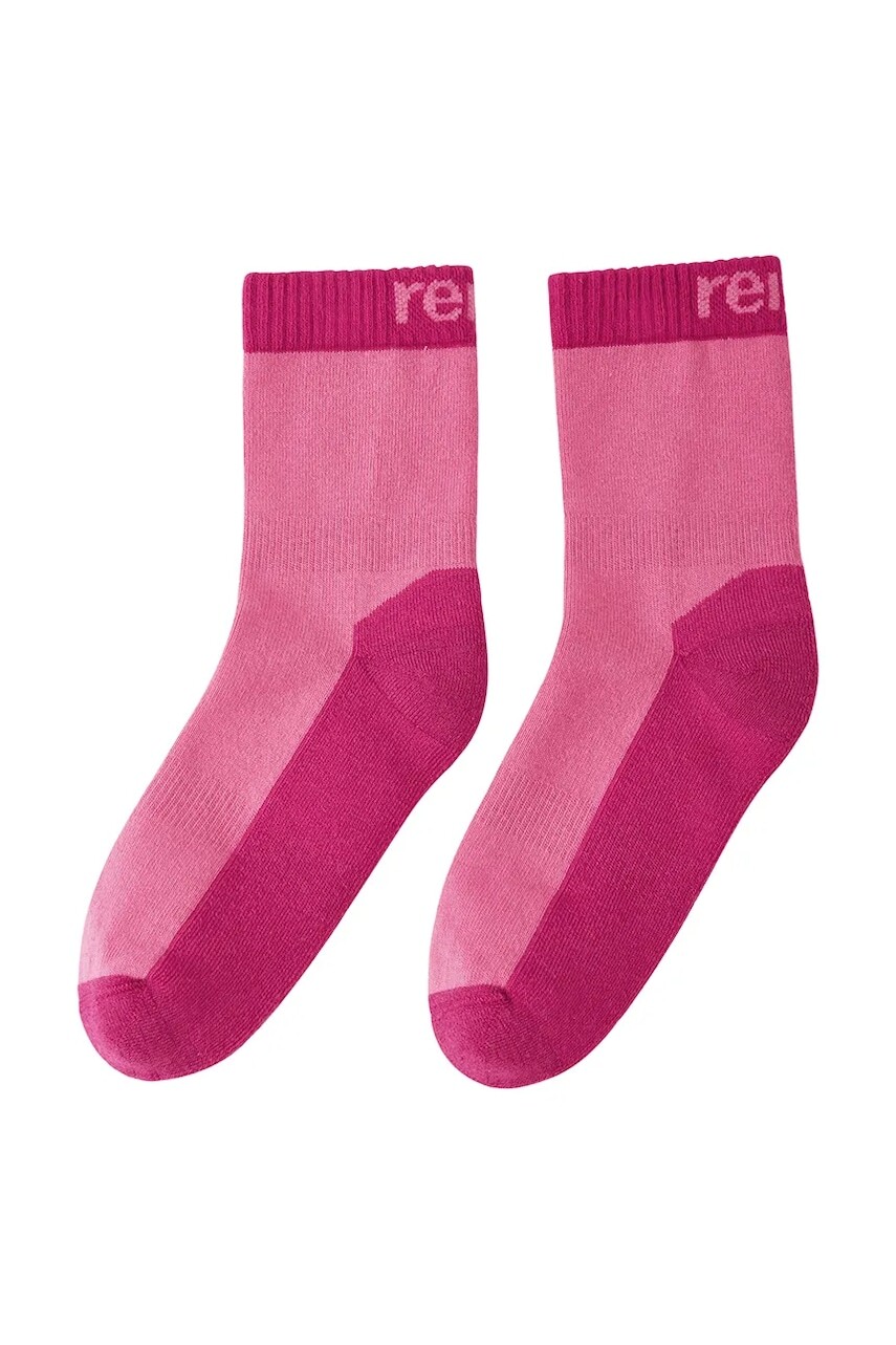 Detské ponožky s prímesou vlny Reima Villalla ružová farba, 5300051C