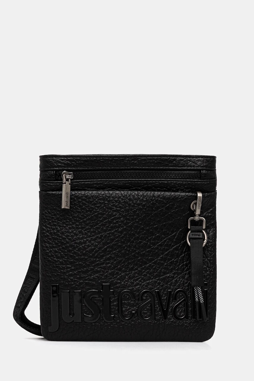 Malá taška Just Cavalli čierna farba, 79QA4B23 ZSB28