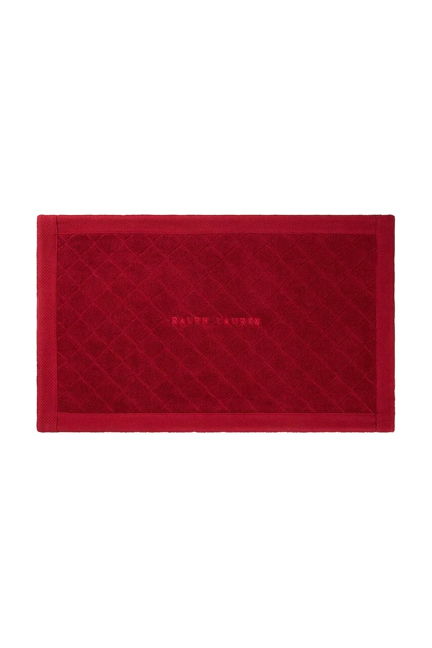 Kúpeľňová predložka Ralph Lauren AVENUE Carmin 50 x 80 cm červená farba