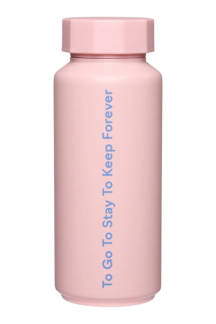 Termo fľaša Design Letters Tone On Tone 0,5 L ružová farba