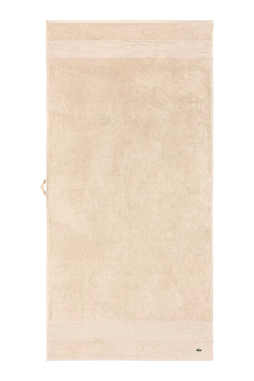 Bavlnený uterák Lacoste L LECROCO Cappuccino 70 x 140 cm béžová farba