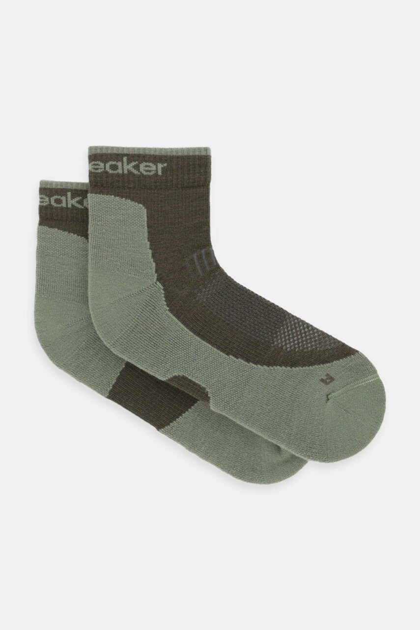 Ponožky s prímesou vlny Icebreaker Hike+ zelená farba, IB0A578N0DZ1