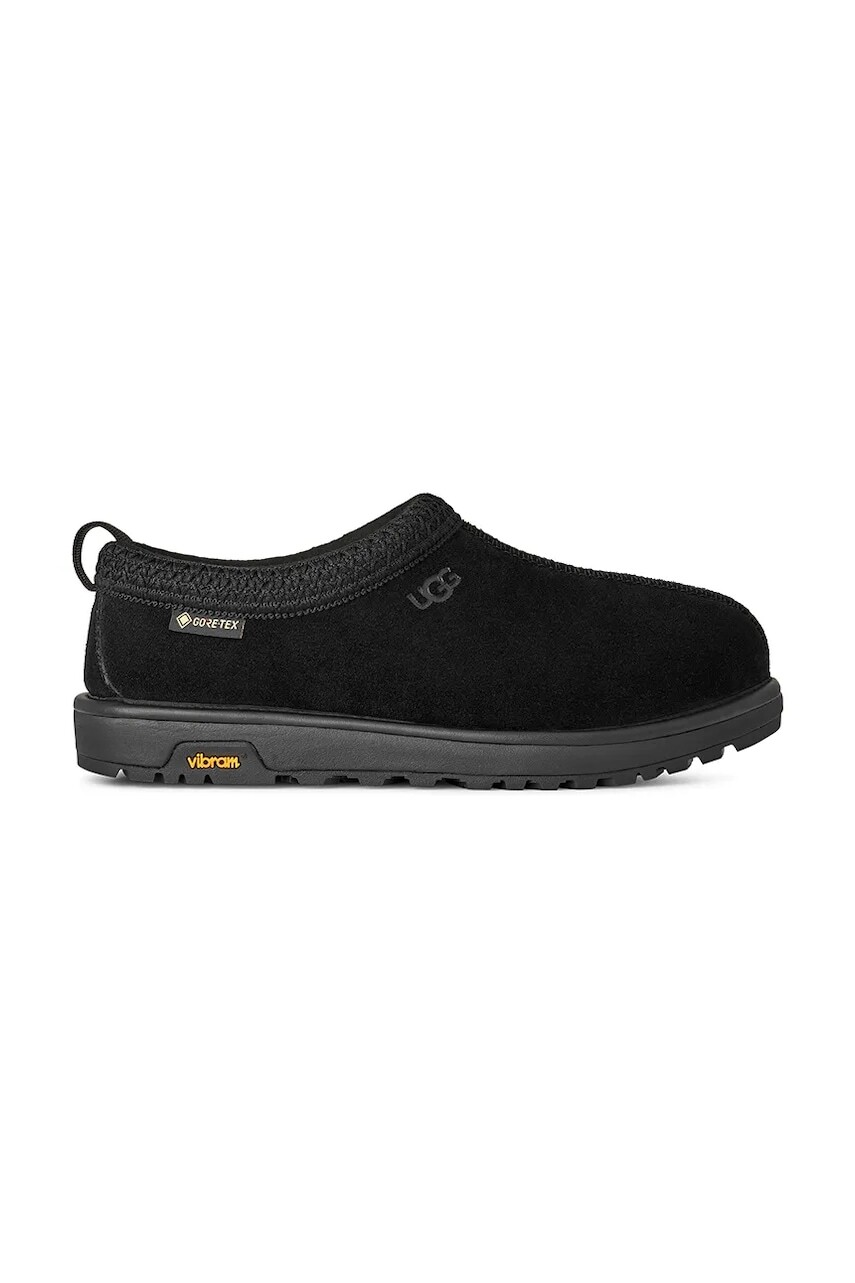 Semišové papuče UGG Tasman GTX čierna farba, 1171304.BLK