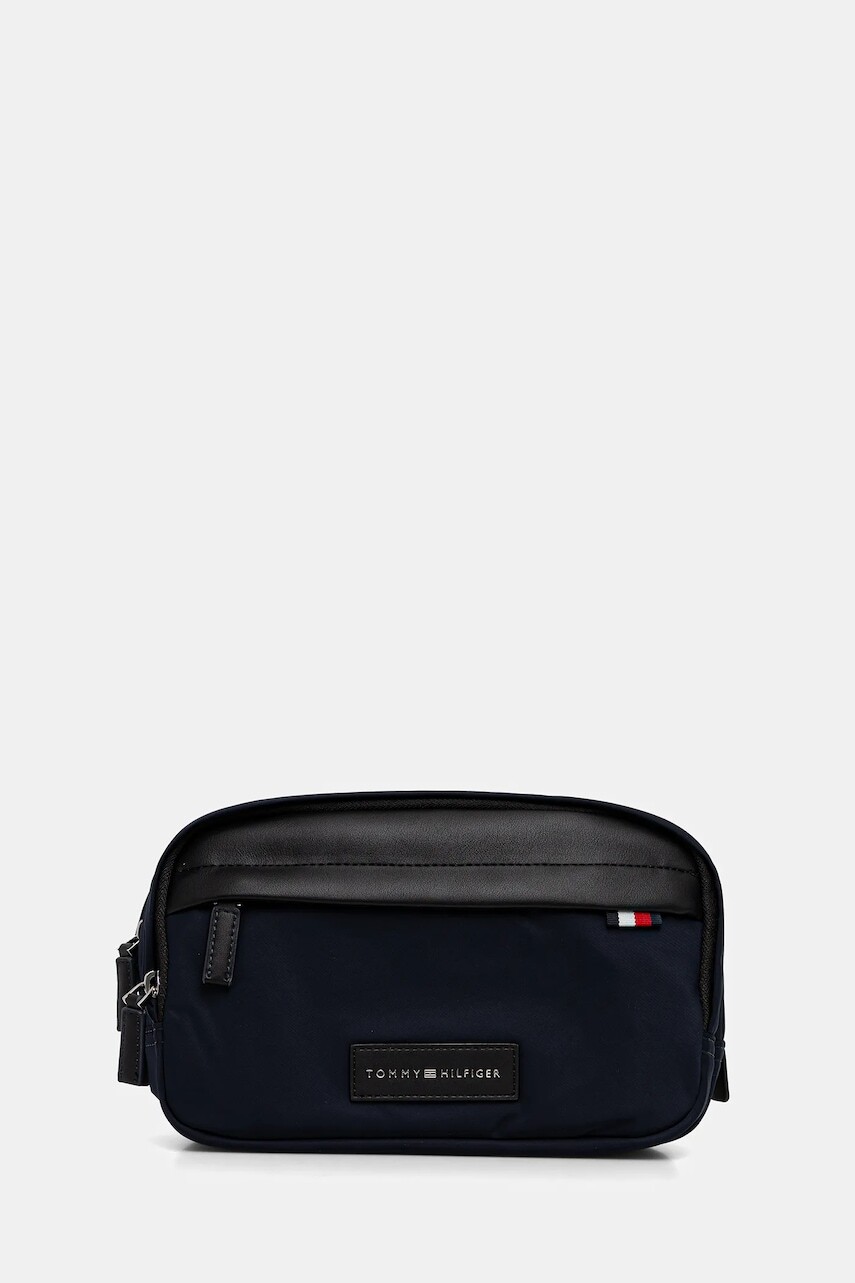 Kozmetická taška Tommy Hilfiger tmavomodrá farba, AM0AM13746