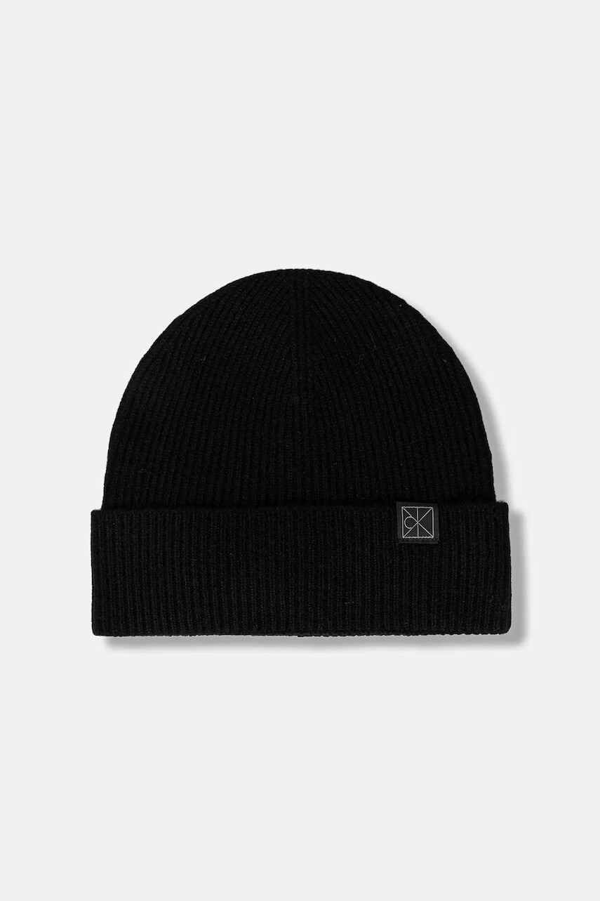 Kašmírová čiapka Calvin Klein čierna farba, LV04D8013G