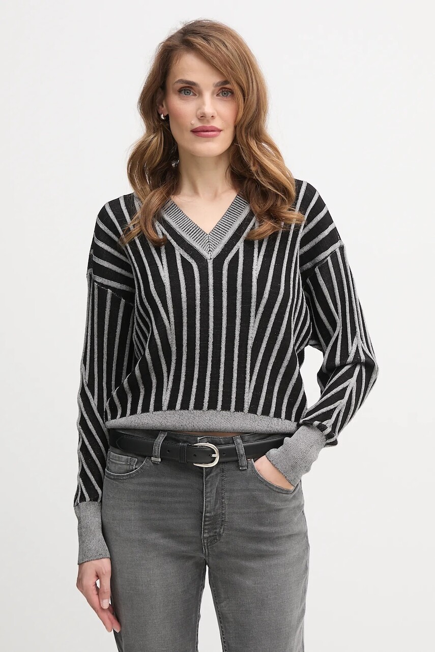 Sveter Dkny SWEATERS čierna farba, ľahký, P5MSDZ52