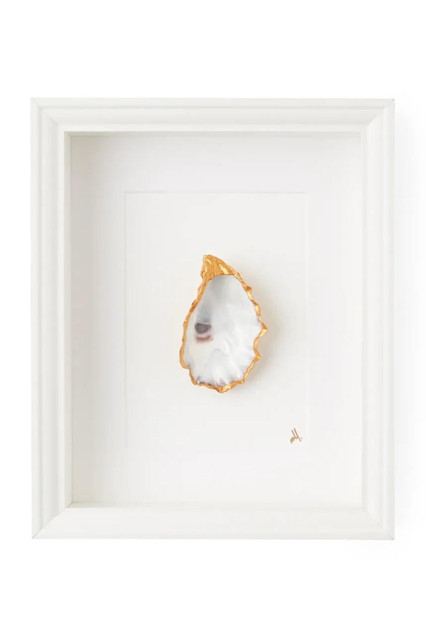 Nástenná dekorácia Maria el Mar 38 x 30 cm biela farba