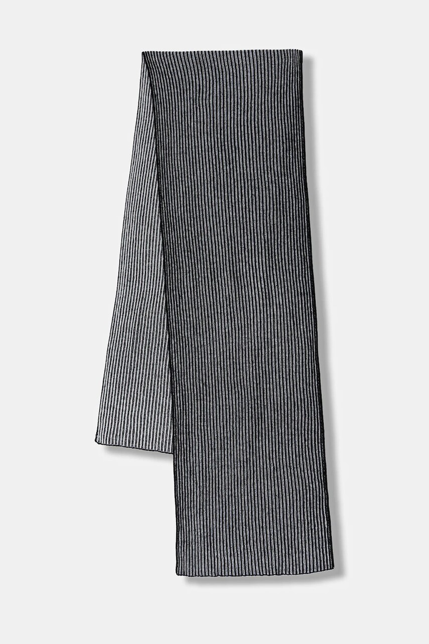 Šál s prímesou vlny Sisley šedá farba, 122HLU00Y