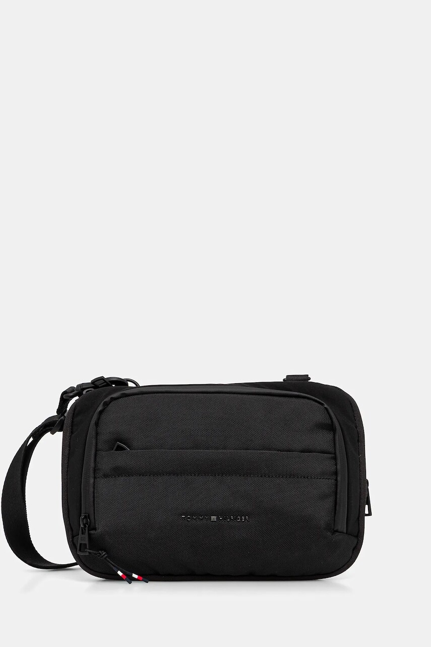 Malá taška Tommy Hilfiger čierna farba, AM0AM14037