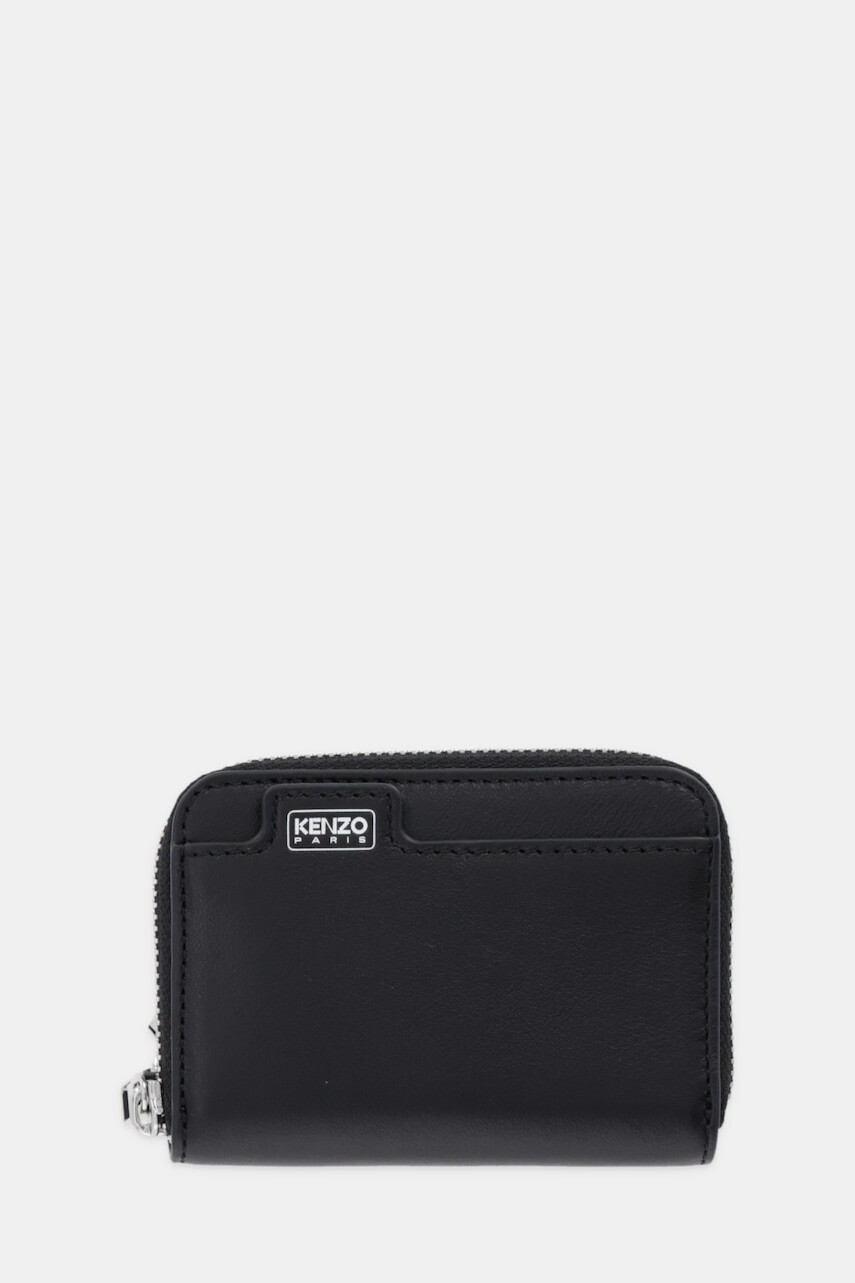 Kožená kľúčenka Kenzo čierna farba, FF68PM816L40