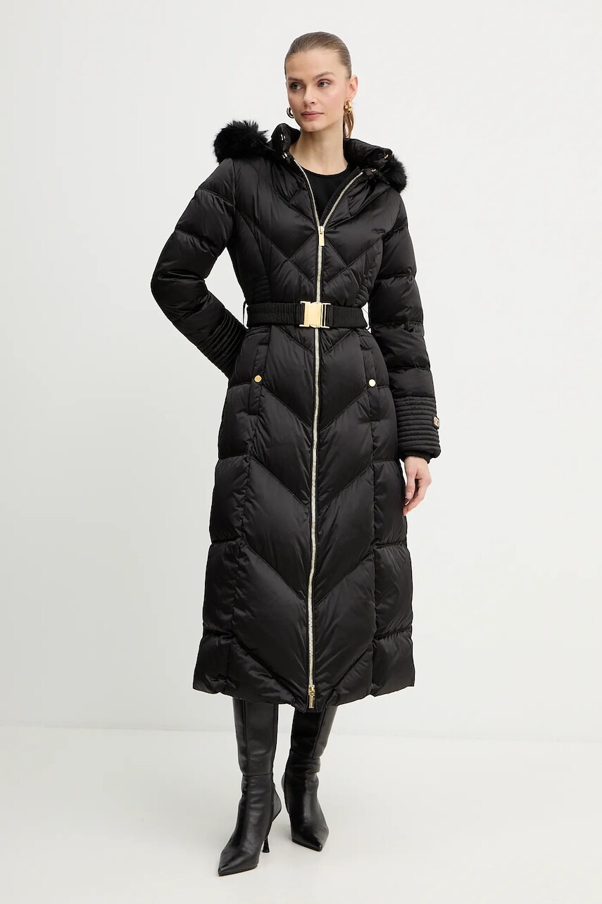 Páperová bunda Marciano by Guess ELLY čierna farba, zimná, 5BGL39 7374A