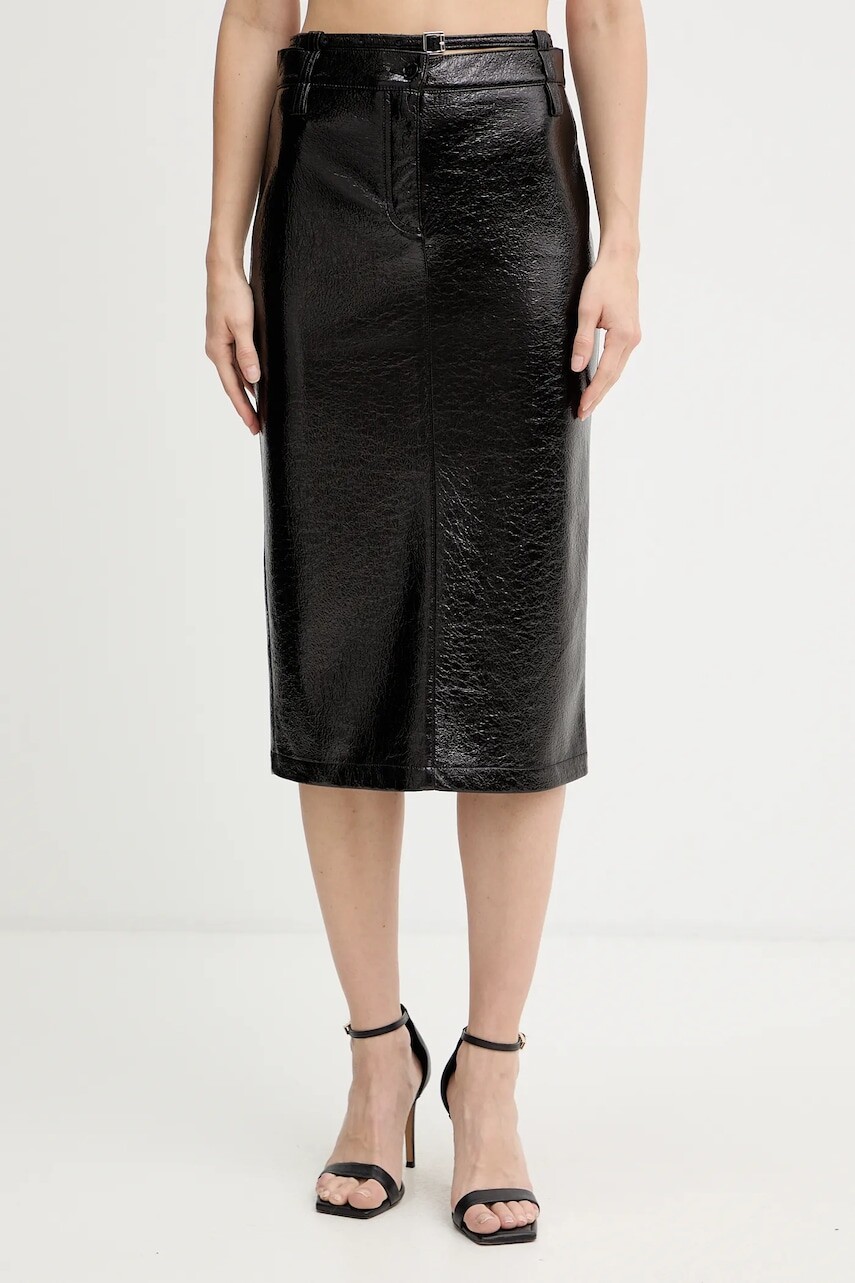 Sukňa Pinko čierna farba, midi, puzdrová, 105951 A2YG