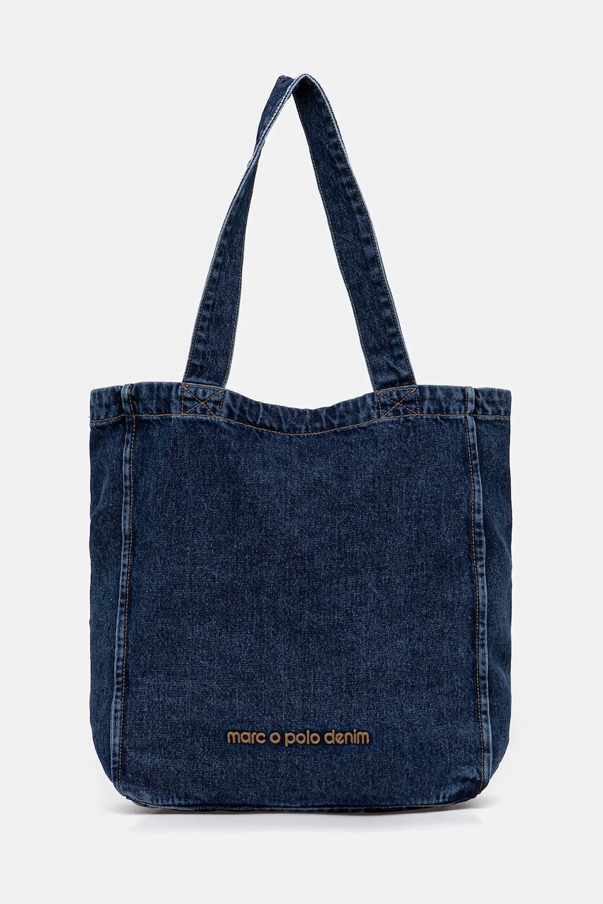 Bavlnená taška Marc O'Polo tmavomodrá farba, 5000007433