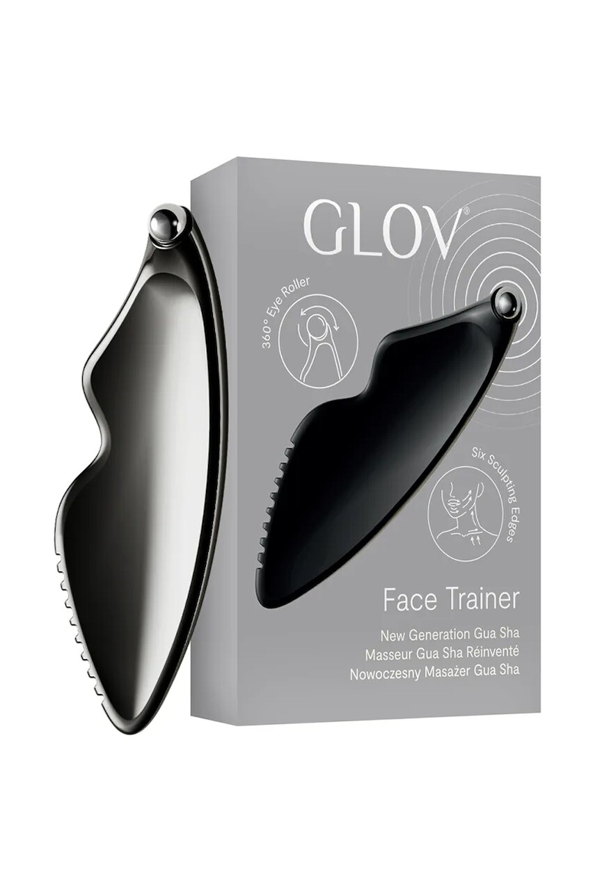 Gua sha GLOV Face Trainer čierna farba