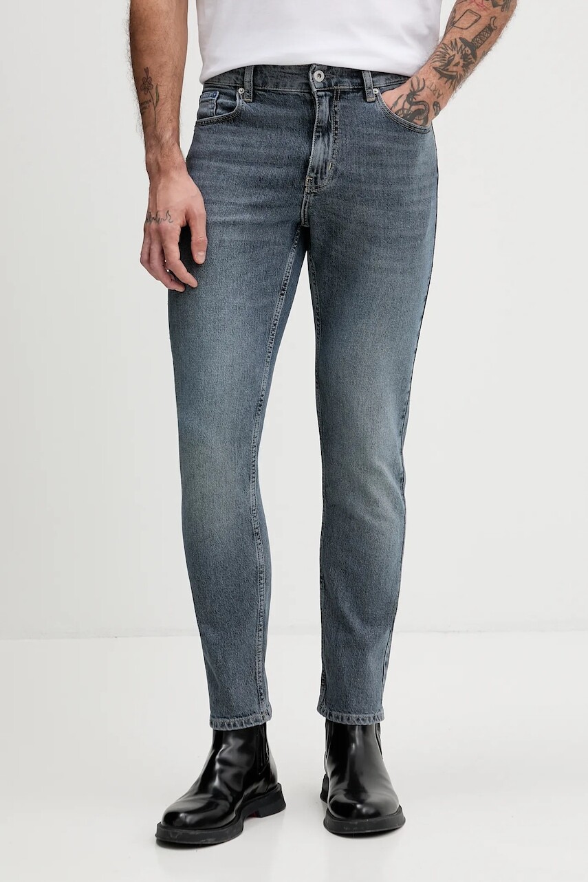 Rifle Karl Lagerfeld Jeans modrá farba, B1M10037