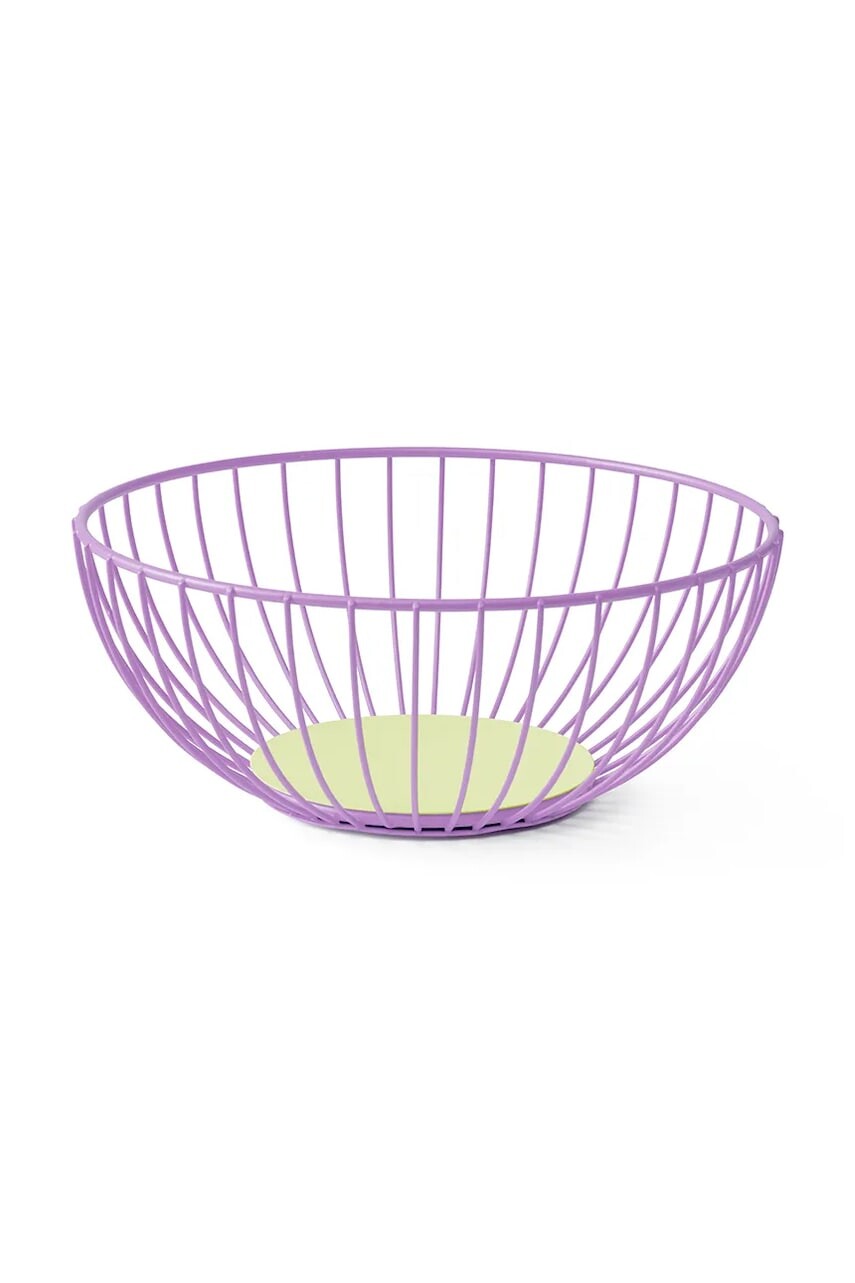 Košík na ovocie Octaevo Iris 27 x 26 x 10,5 cm fialová farba