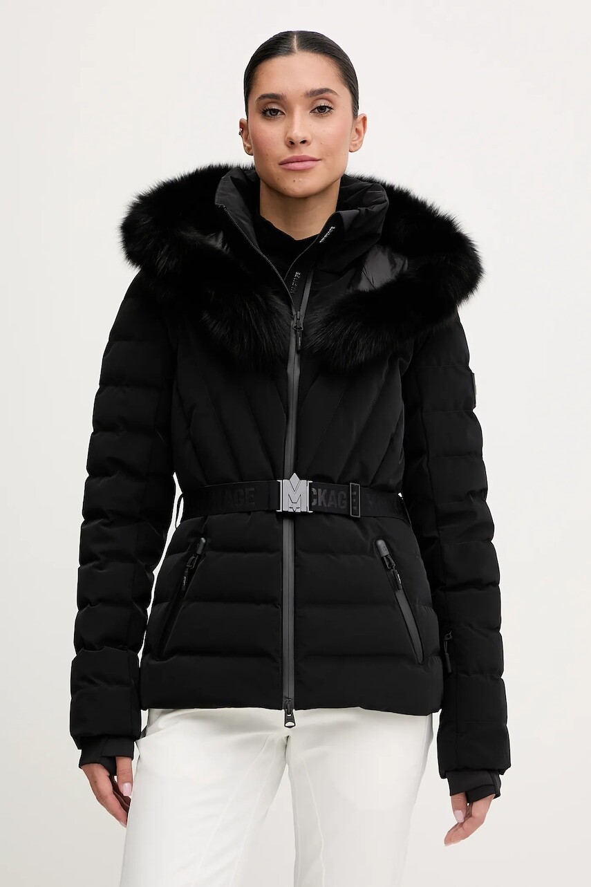 Páperová lyžiarska bunda MACKAGE čierna farba, ELITA-ZR
