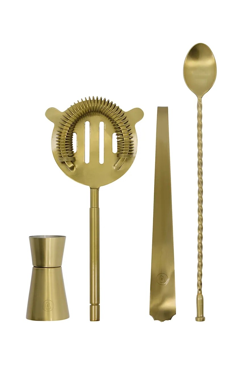 Sada barových doplnkov House Doctor HDBar 4-pak žltá farba