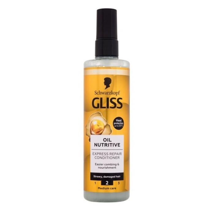 GLISS KUR express balsam oil nutrit, 200ml žltí