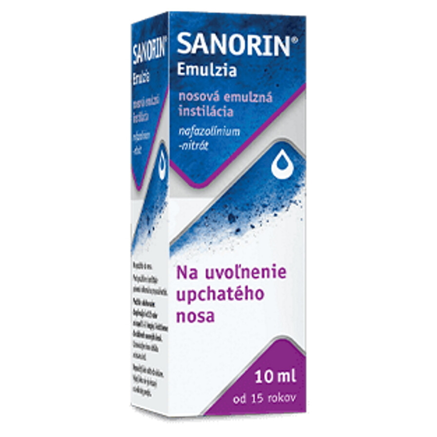 SANORIN Emulzia nosová emulzná instilácia 10 ml