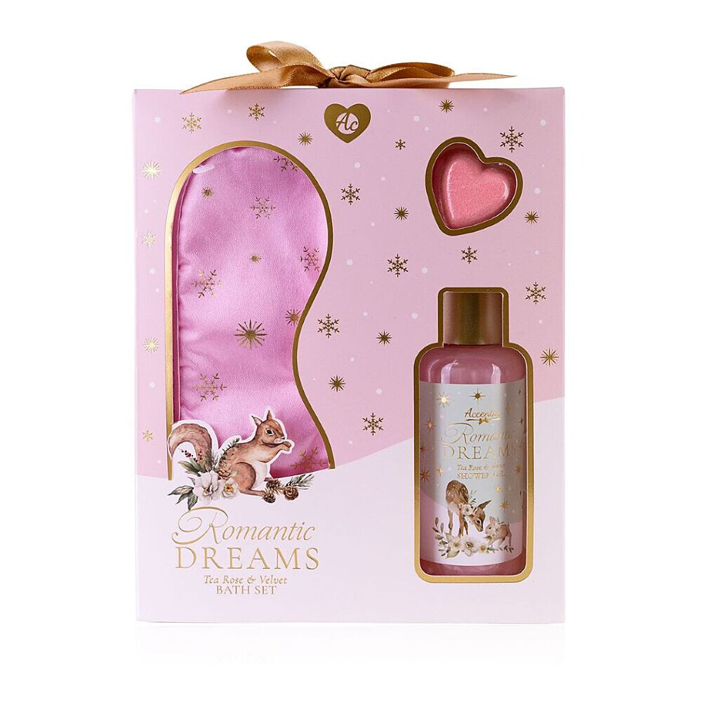 ACCENTRA set kúpeľový Romantic Dreams s maskou na spanie