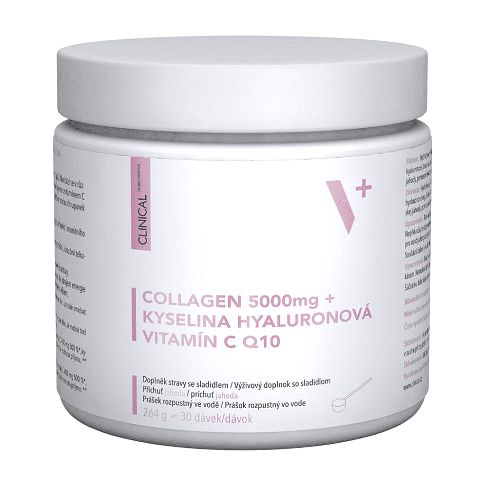 CLINICAL Collagen 5000mg + kyselina Hyaluronová + vitamín C & Q10 264 gramov