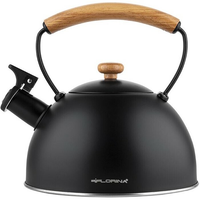 Florina Nehrdzavejúci čajník Natura Line 1,8 l, čierna
