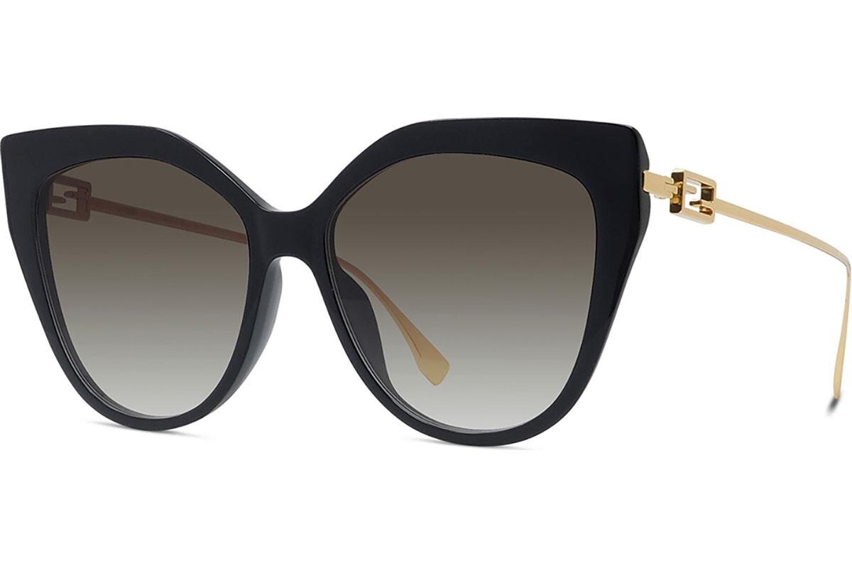 FENDI Baguette Brown Cat Eye Sunglasses - ONE SIZE (57)