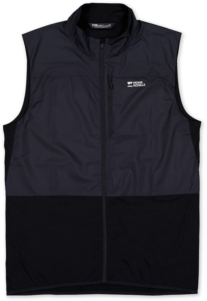 MONS ROYALE DIVERSION MERINO WIND VEST dámská black
