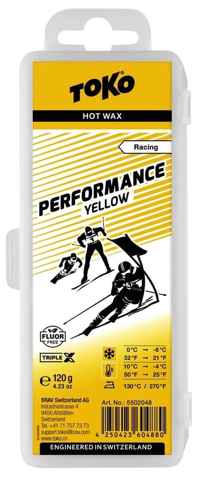 Lyžiarsky vosk TOKO TripleX Performance yellow 120 g