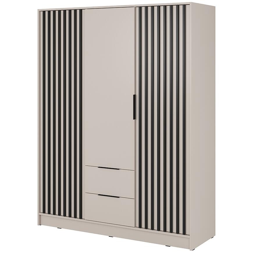 Skriňa Nelly 3d Kašmír/čierny pop