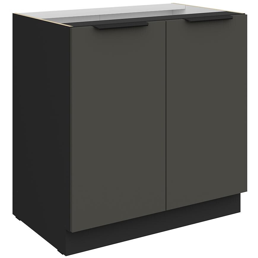 Kuchynská skrinka Aria-Gr/Bl Anti Fingerprint 80d 2f Bb