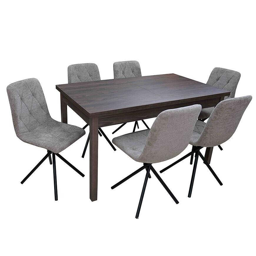 Jedálenská zostava1+6 Walia dub windmill dark