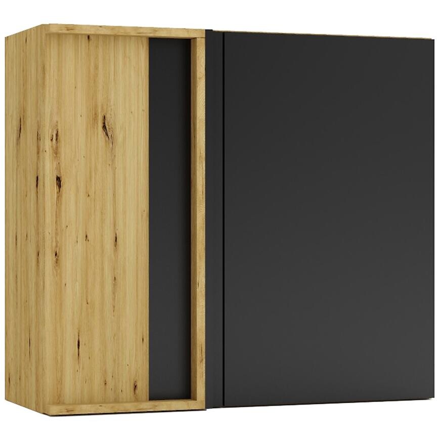 Kuchynská skrinka Cosmo Isabel Wnp P/L Čierny hrášok/Dub  Artisan