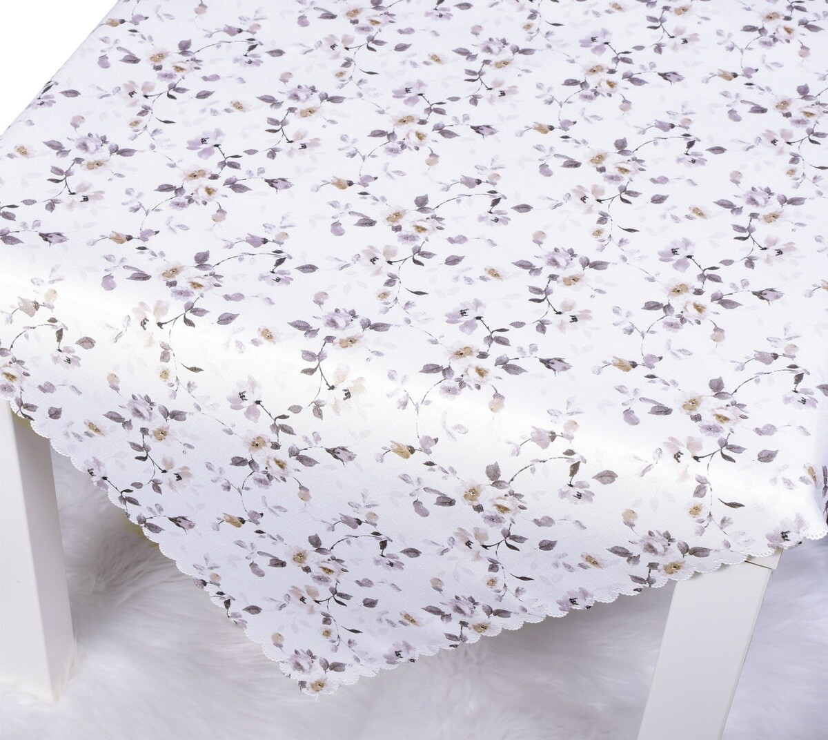 Obrus s nešpinivou úpravou, Gardena, šedobéžový