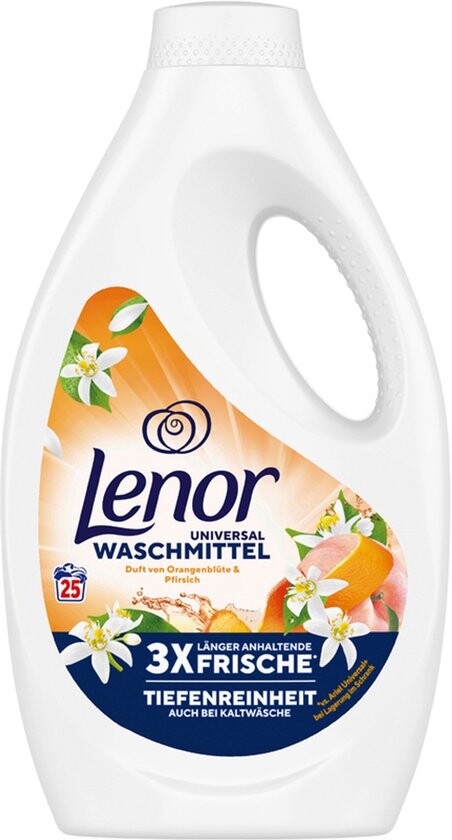 Lenor  Orangenblüte & Pfirsich prací gél 25 praní 1,25 l