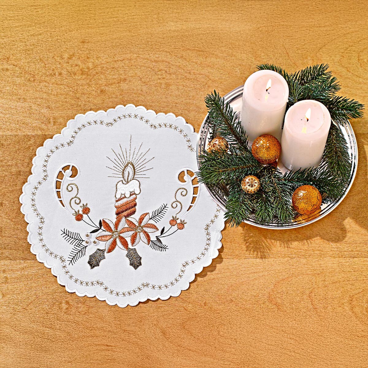 Vianočné prestieranie Sviečka