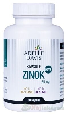 Adelle Davis Zinok Forte 25 mg 60 kapsúl