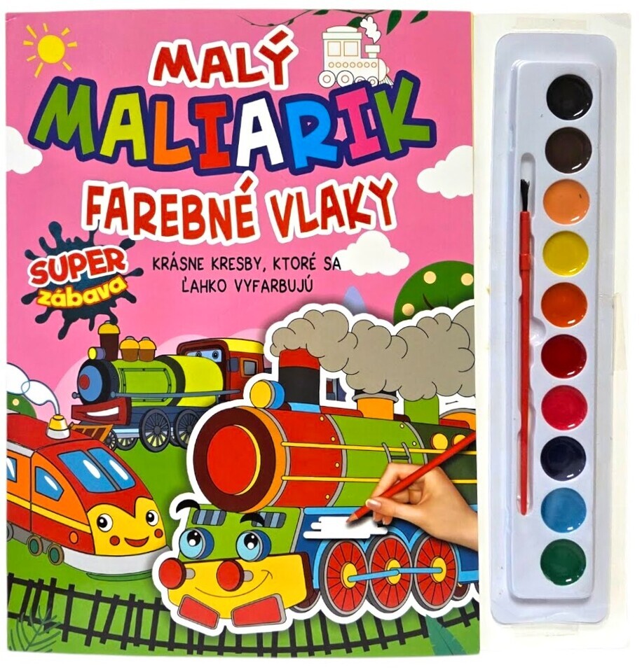 Malý maliarik Farebné vlaky