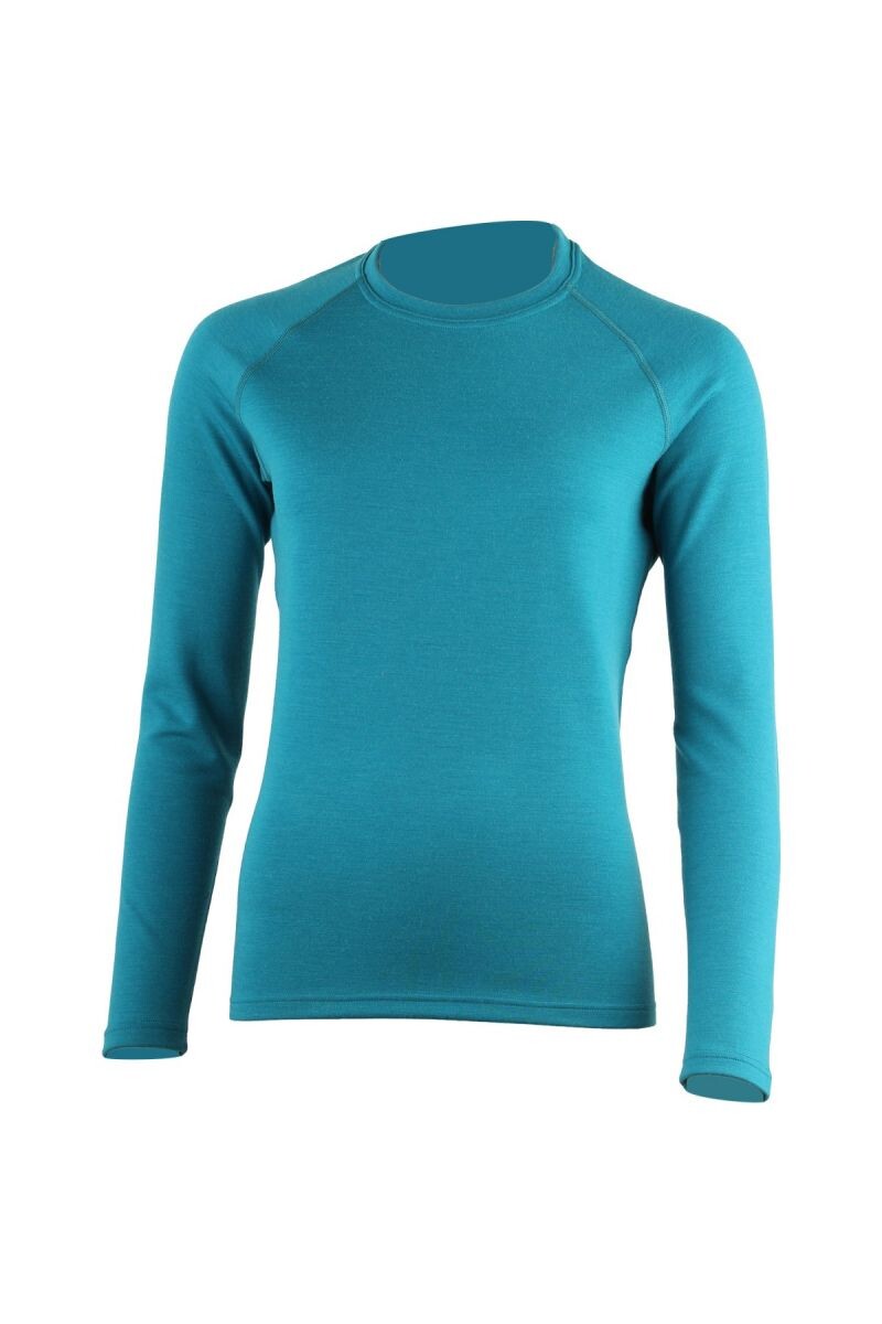 Lasting LENA 5858 dámska merino mikina modrá Veľkosť: S 8595067830834