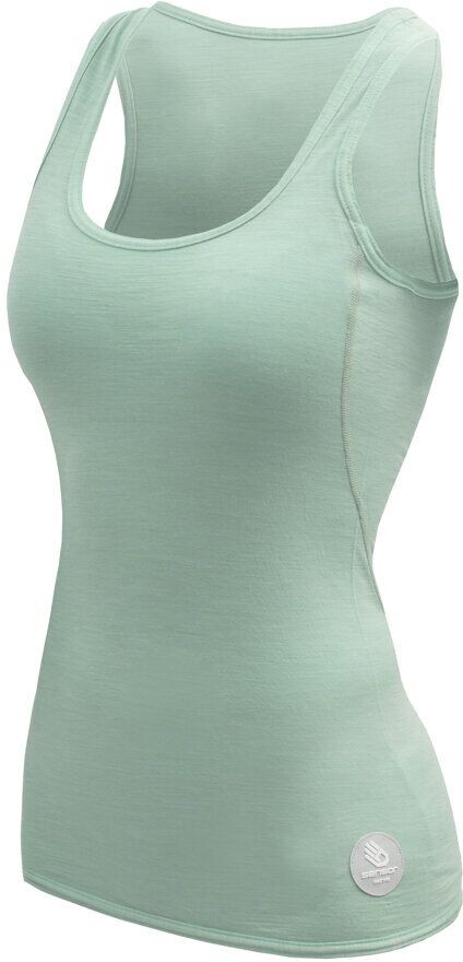 SENSOR MERINO AIR dámske tričko bez rukávov basil green Veľkosť: S