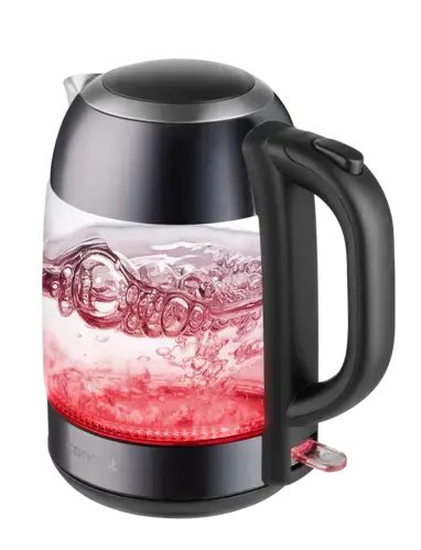 CONCEPT RK4082 Rýchlovarná kanvica sklenená, 1,7 l, tmavý nerez