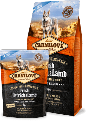 Carnilove Dog Fresh Ostrich & Lamb for small breed