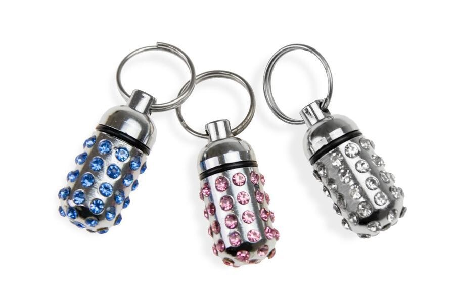 Adresář s kamínky stříbrný 15x8mm