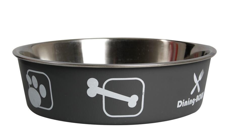 Miska nerezová s plastovým opláštěním šedá 21,5cm 1,5l