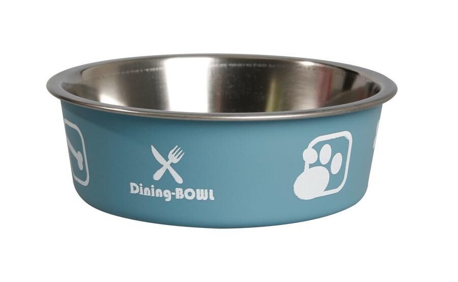 Miska nerezová s plastovým opláštěním modrá 12cm 0,3l