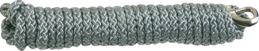 Flamingo Pletené vodítko šedé pro psy 15m 8mm