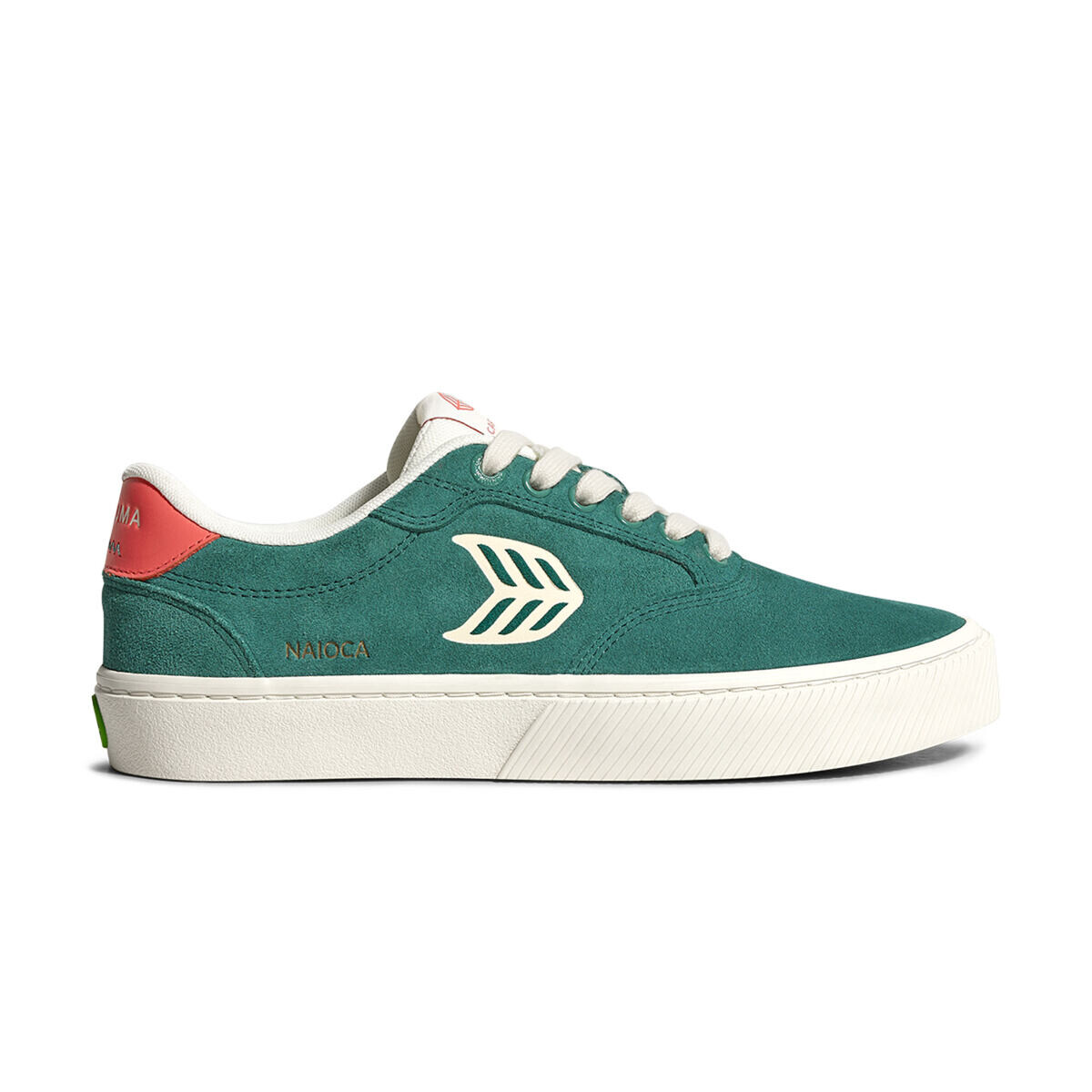 Pánské volnočasové boty Cariuma NAIOCA Teal Suede Ivory Logo Watermelon Sneaker